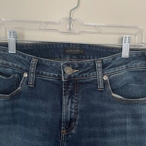 Silver Jeans Women's Straight Leg Denim - Dark Blue